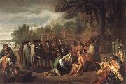 Benjamin West Penn-s Treaty with the Indians china oil painting artist